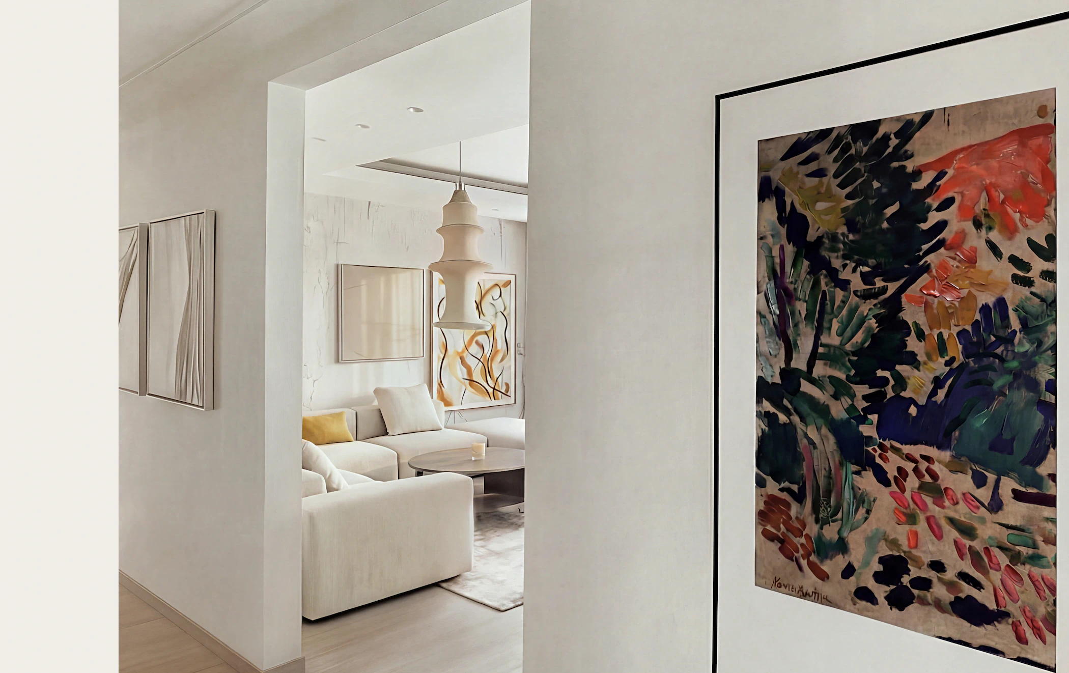 Návrh interiéru s umeleckými prvkami - Linea Design