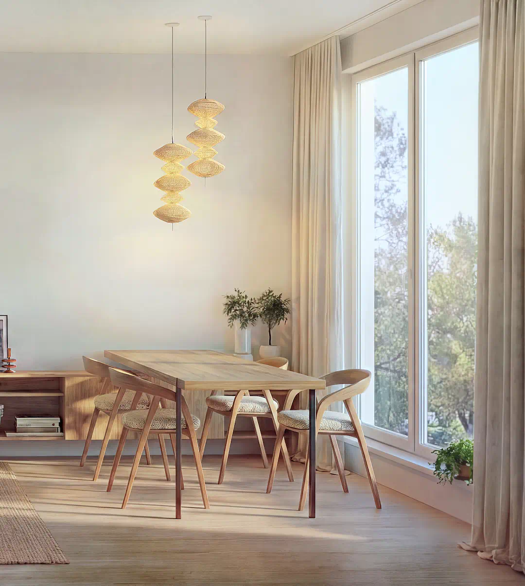 návrh interiéru bytu v štýle Japandi ,Praha Strašnice , interiérový dizajnér Linea Design